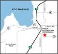 Egg Harbor map with Itasca shown